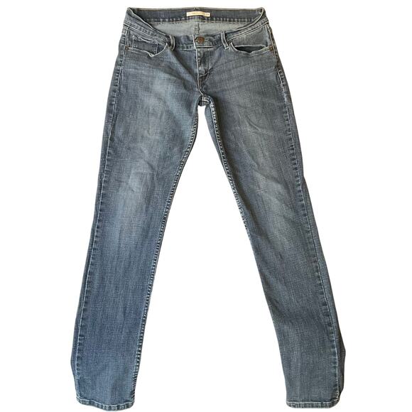 Levi’s Women Skinny Jeans size W29 L32 Blue Mid Rise Stretch Boot Cut - Picture 1 of 12